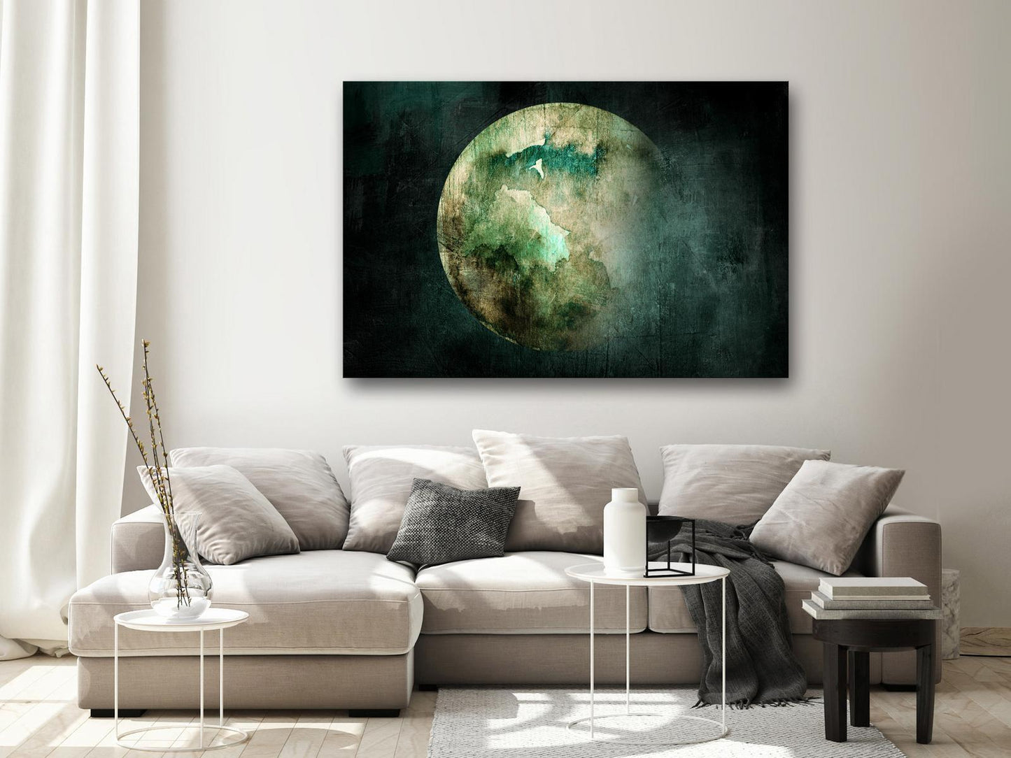 Leinwandbild - Green Pangea (1 Part) Wide Artgeist