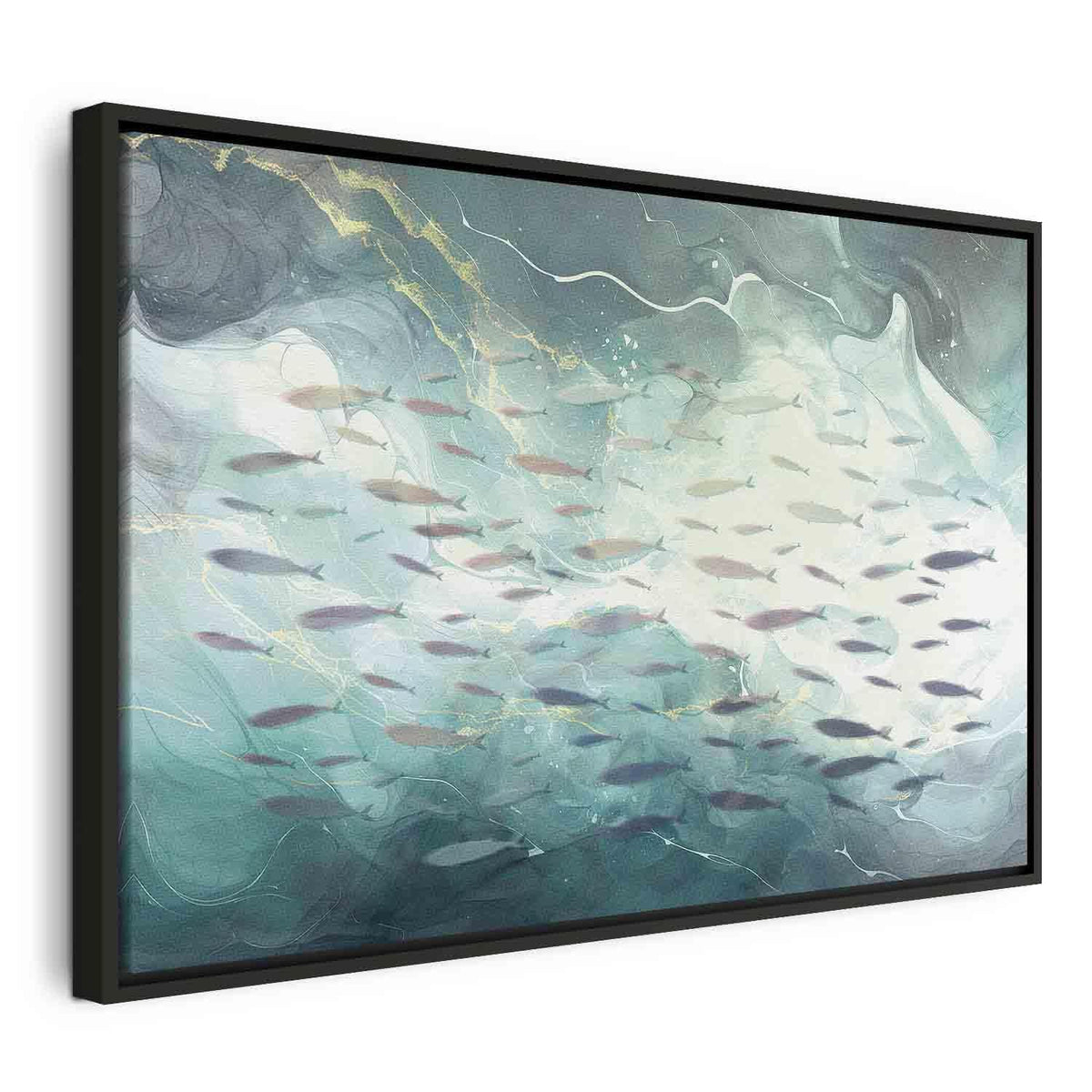 Leinwandbild - School of small fish