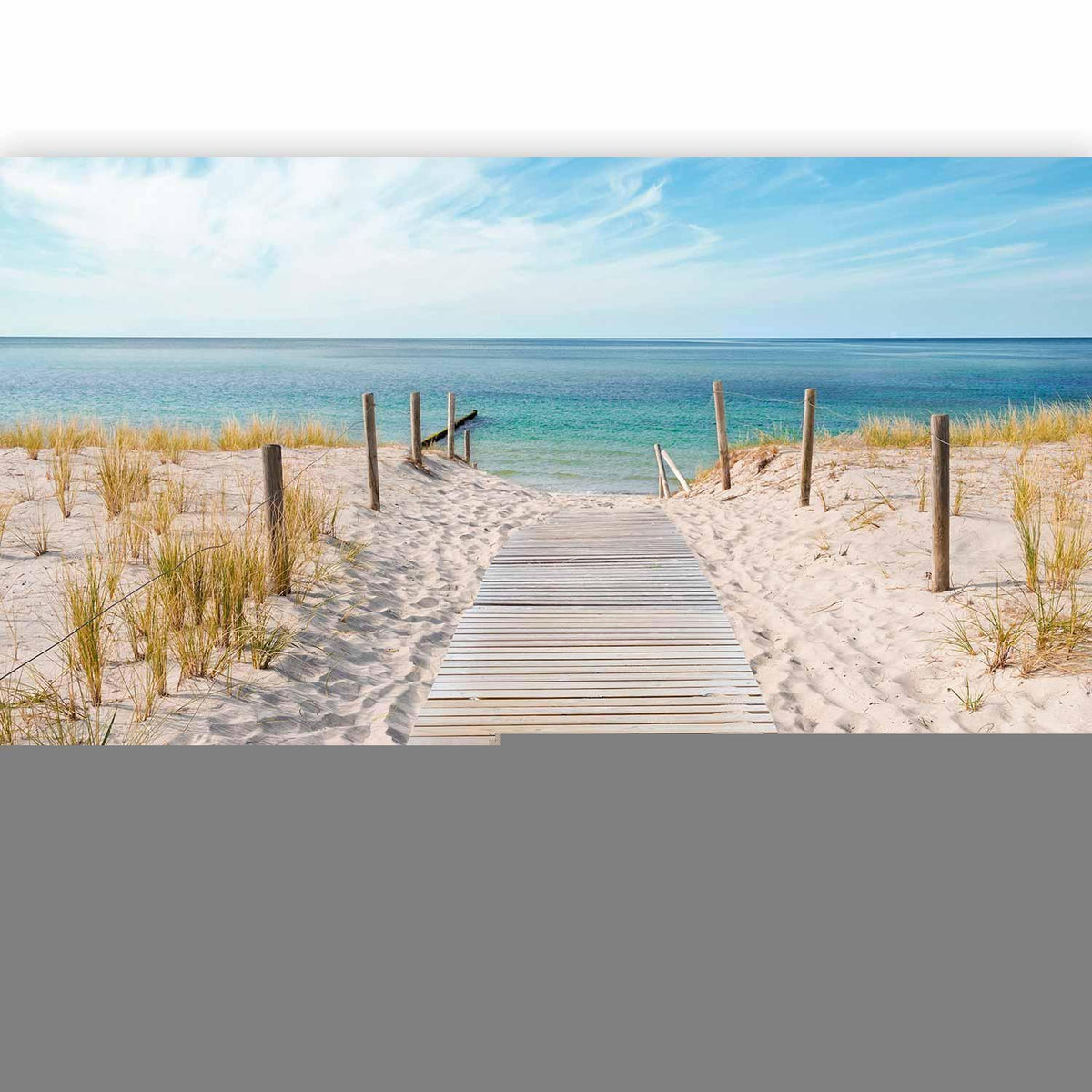 Fototapete Urlaub am Meer – Entspannte Strandszene