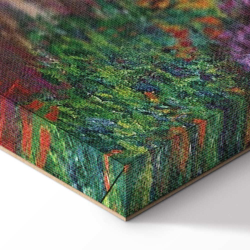 Leinwandbild - Claude Monet – A Pathway in Monet's Garden