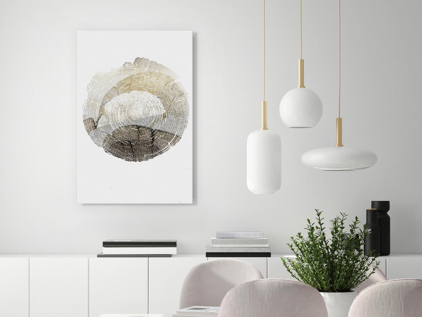 Wandbild „Abstrakte Linienkunst“ – 1-teilig, vertikal