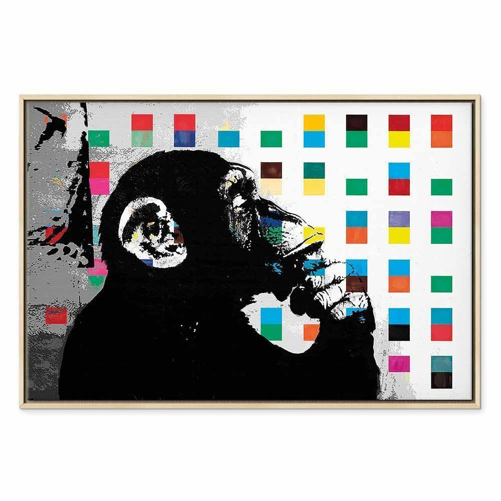 Leinwandbild - Banksy The Thinker Monkey