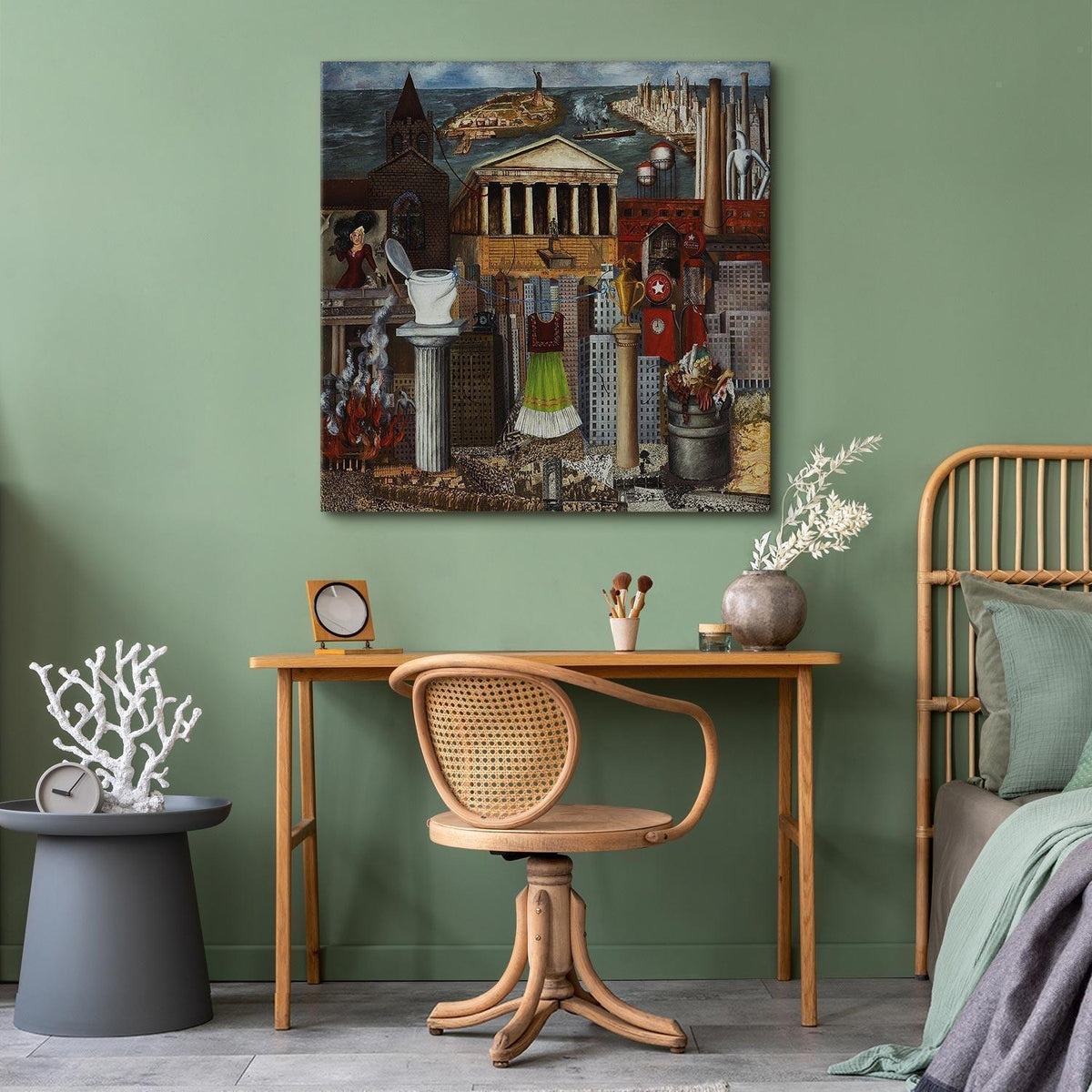 Leinwandbild - Frida Kahlo – My Dress Hangs There