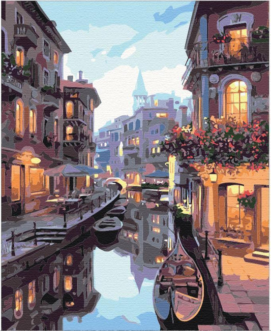 Malen nach Zahlen - Venetian canals