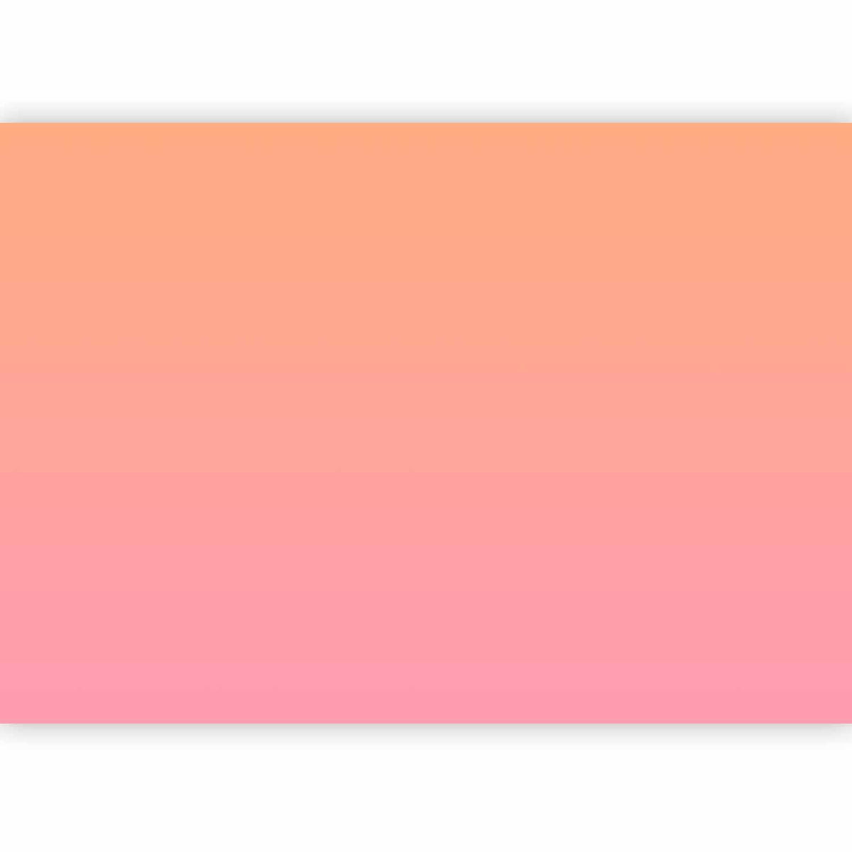 Fototapete - Warm Sunset - Gradient Background from Orange to Pink