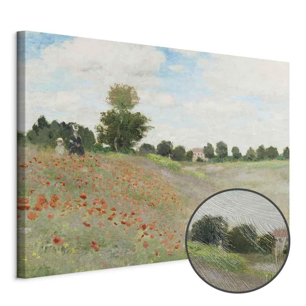 Leinwandbild - Claude Monet – Poppy Field near Argenteuil