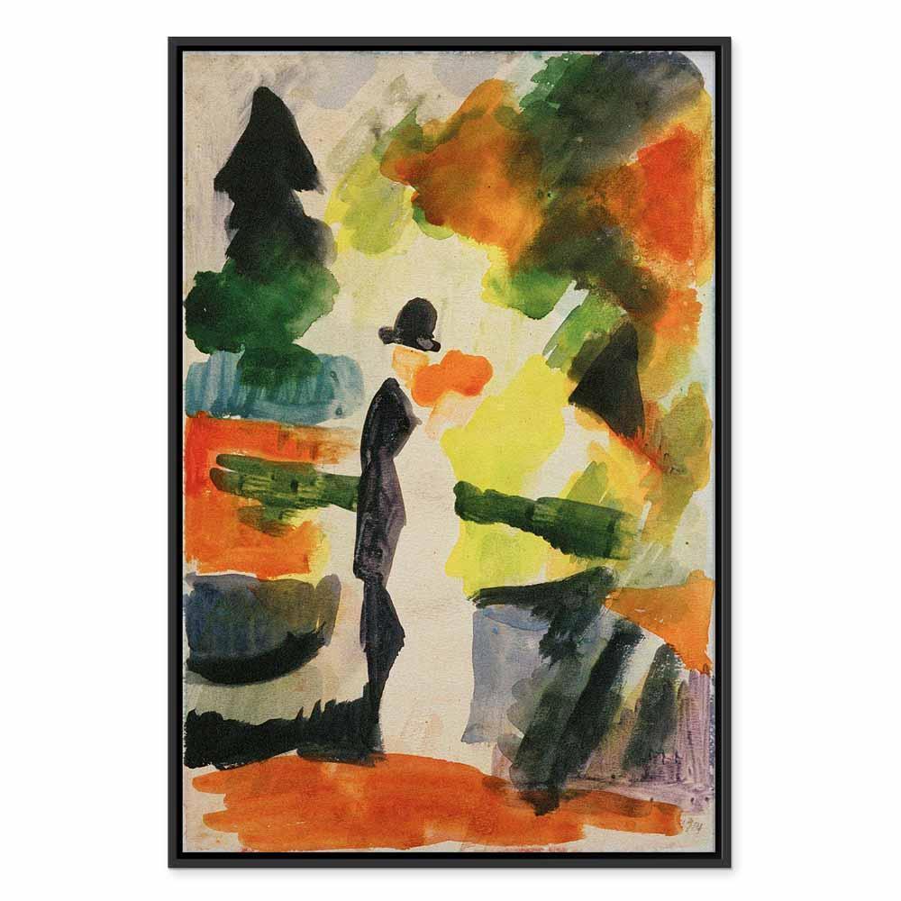 Leinwandbild - August Macke – Paar im Park