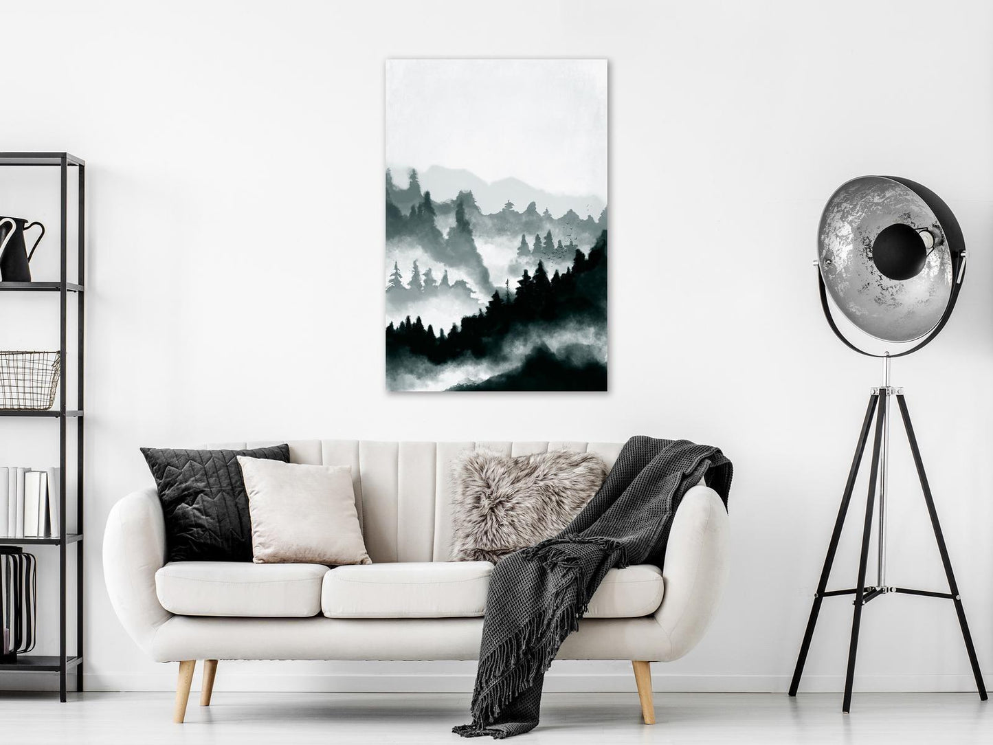 Leinwandbild - Hazy Landscape (1 Part) Vertical