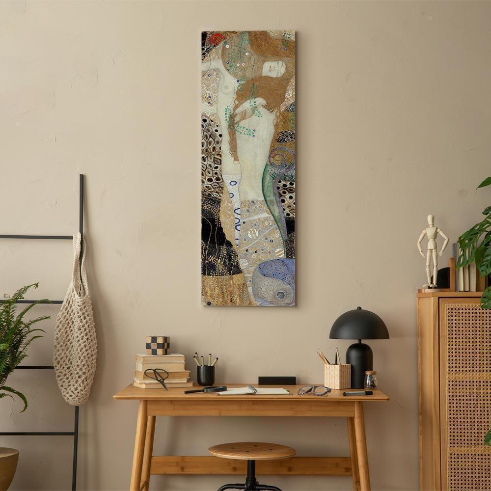 Leinwandbild - Gustav Klimt – Water Serpents