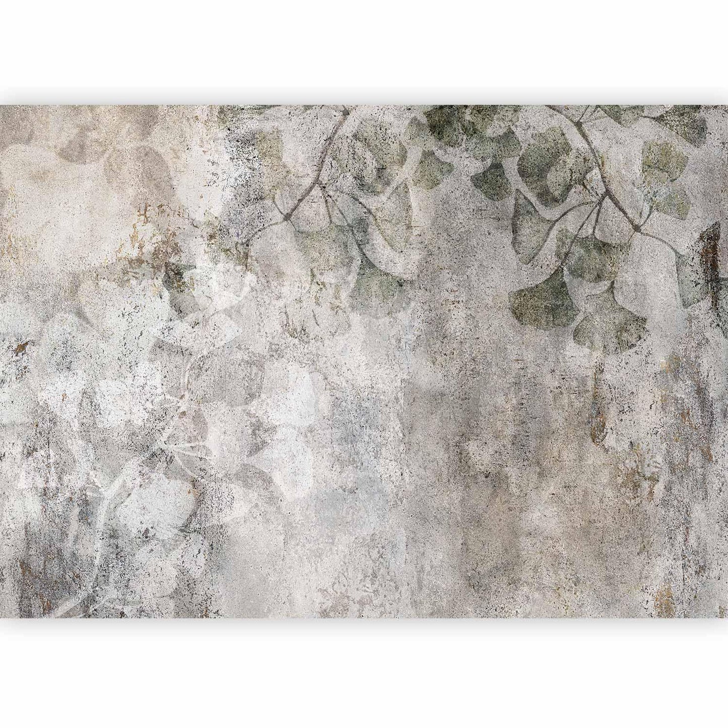 Fototapete Jurassic Ginkgo – Zeitlose Pflanzenkunst für Ihre Wand