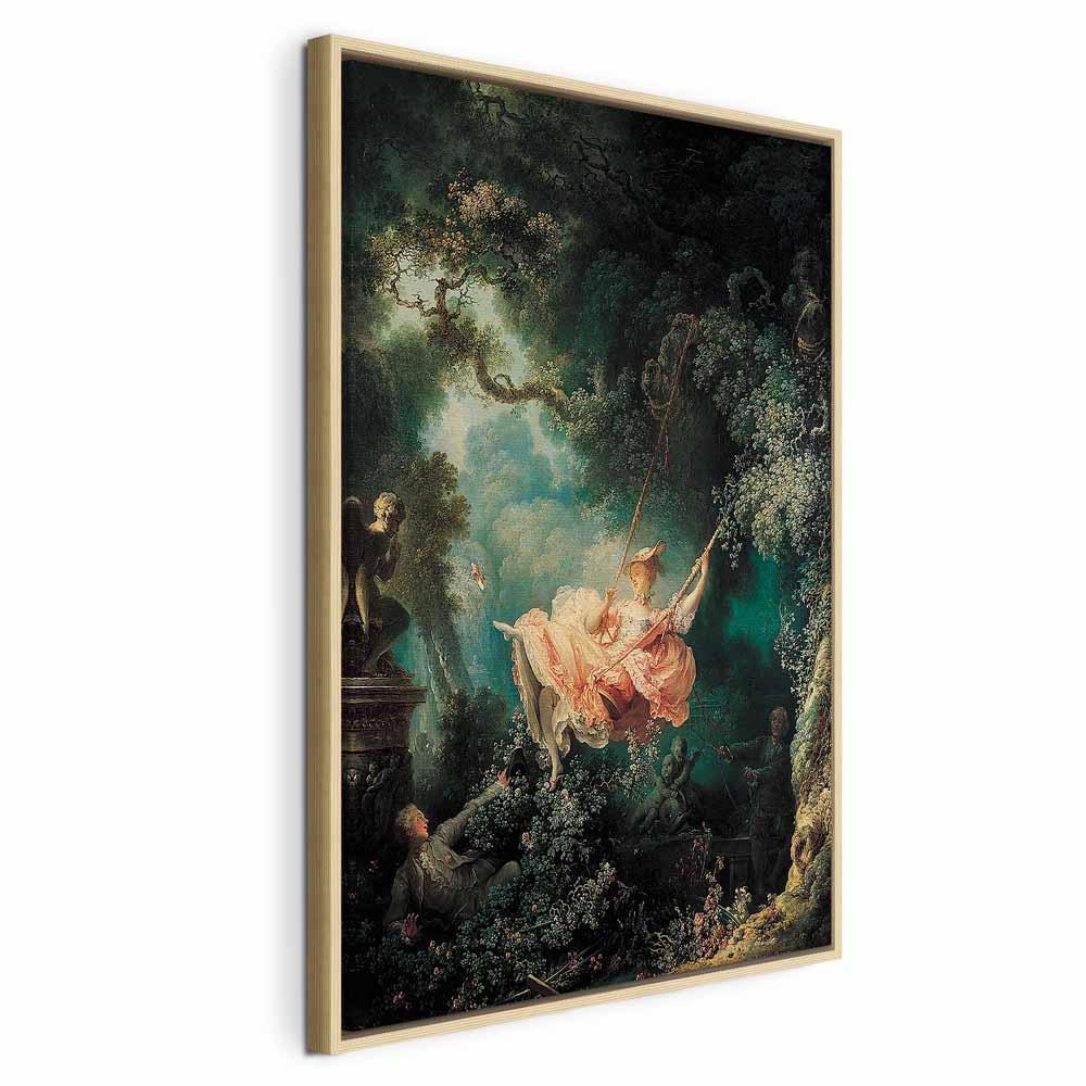 Leinwandbild Die Schaukel – Jean-Honoré Fragonard Rokoko-Meisterwerk