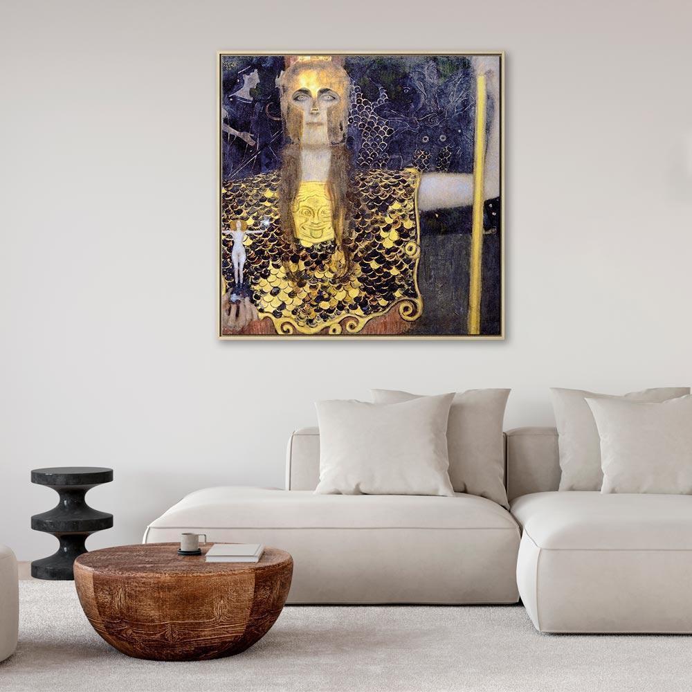 Leinwandbild - Gustav Klimt – Pallas Athene