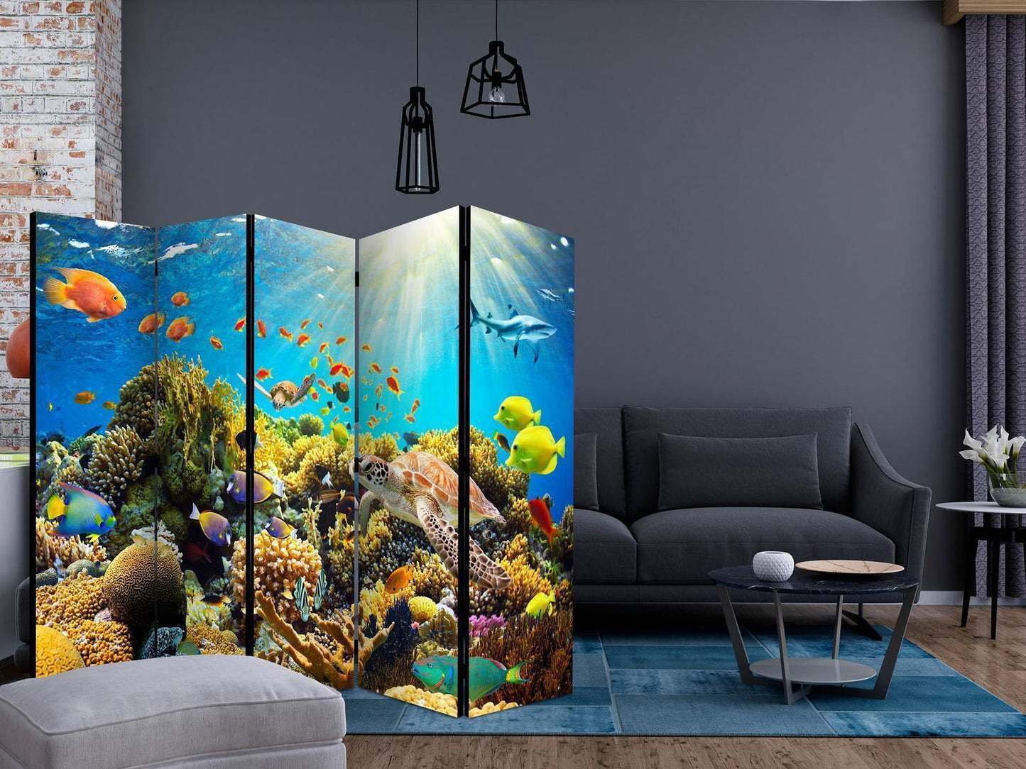 Paravent - Underwater Land II Artgeist