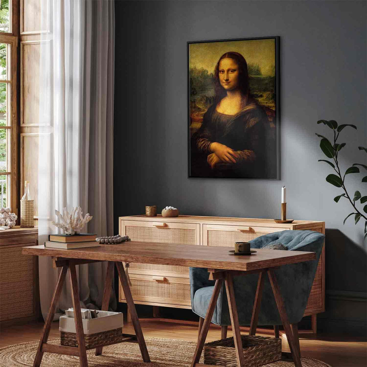 Leinwandbild - Leonardo da Vinci – Mona Lisa