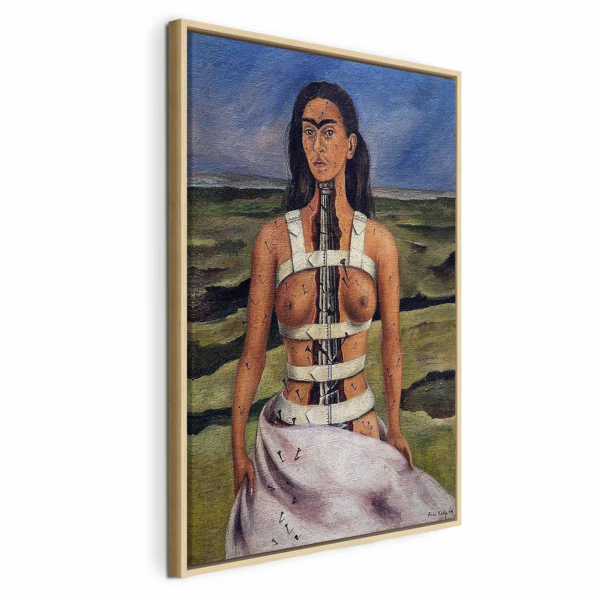 Leinwandbild - Frida Kahlo – The Broken Column