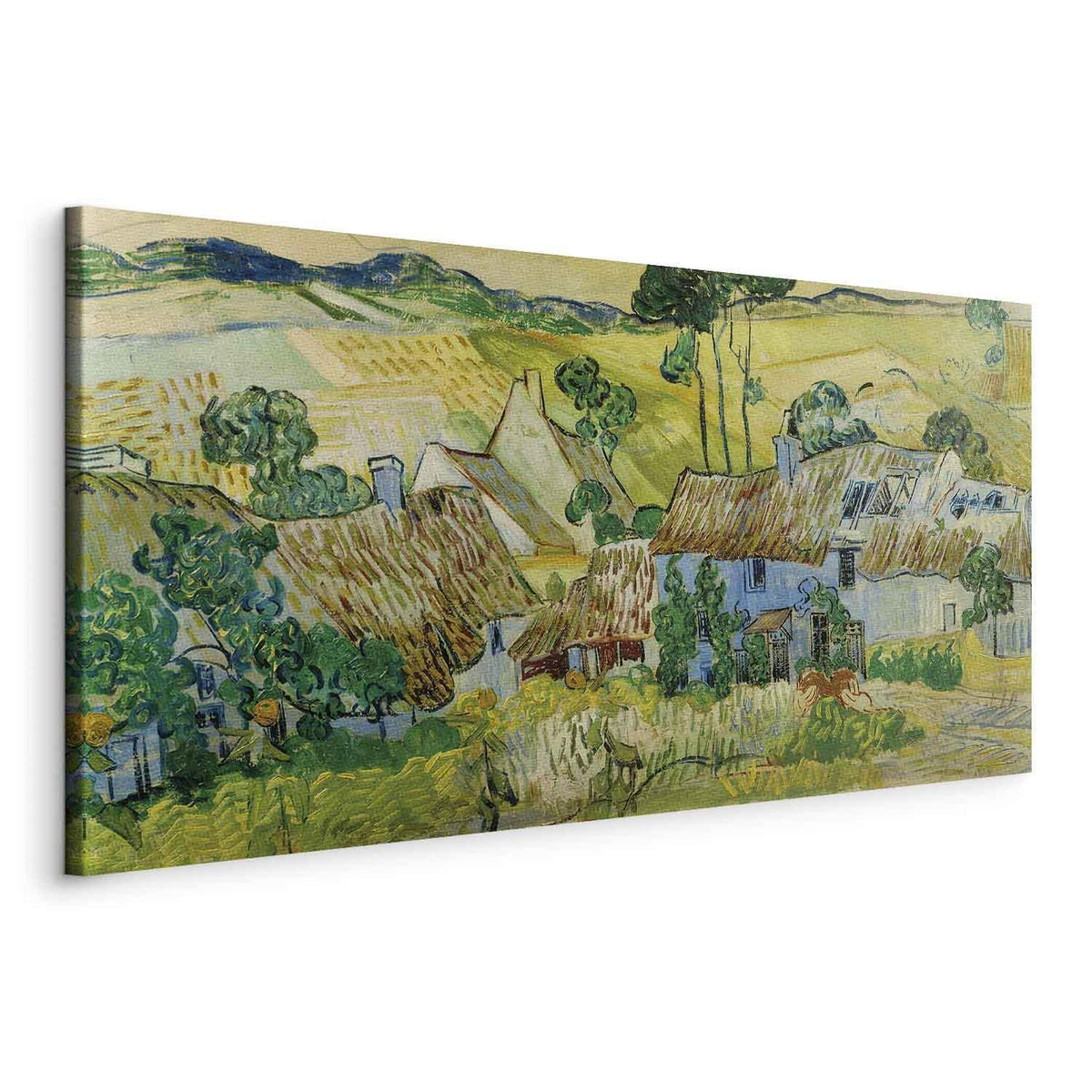Leinwandbild - Vincent Van Gogh – Farms near Auvers
