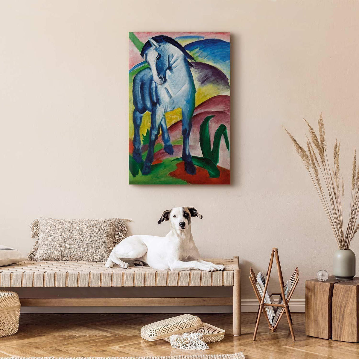 Leinwandbild - Franz Marc – Blue Horse