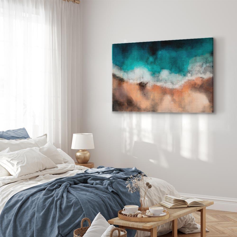 Leinwandbild - Waves in the Sand (1 Part) Wide