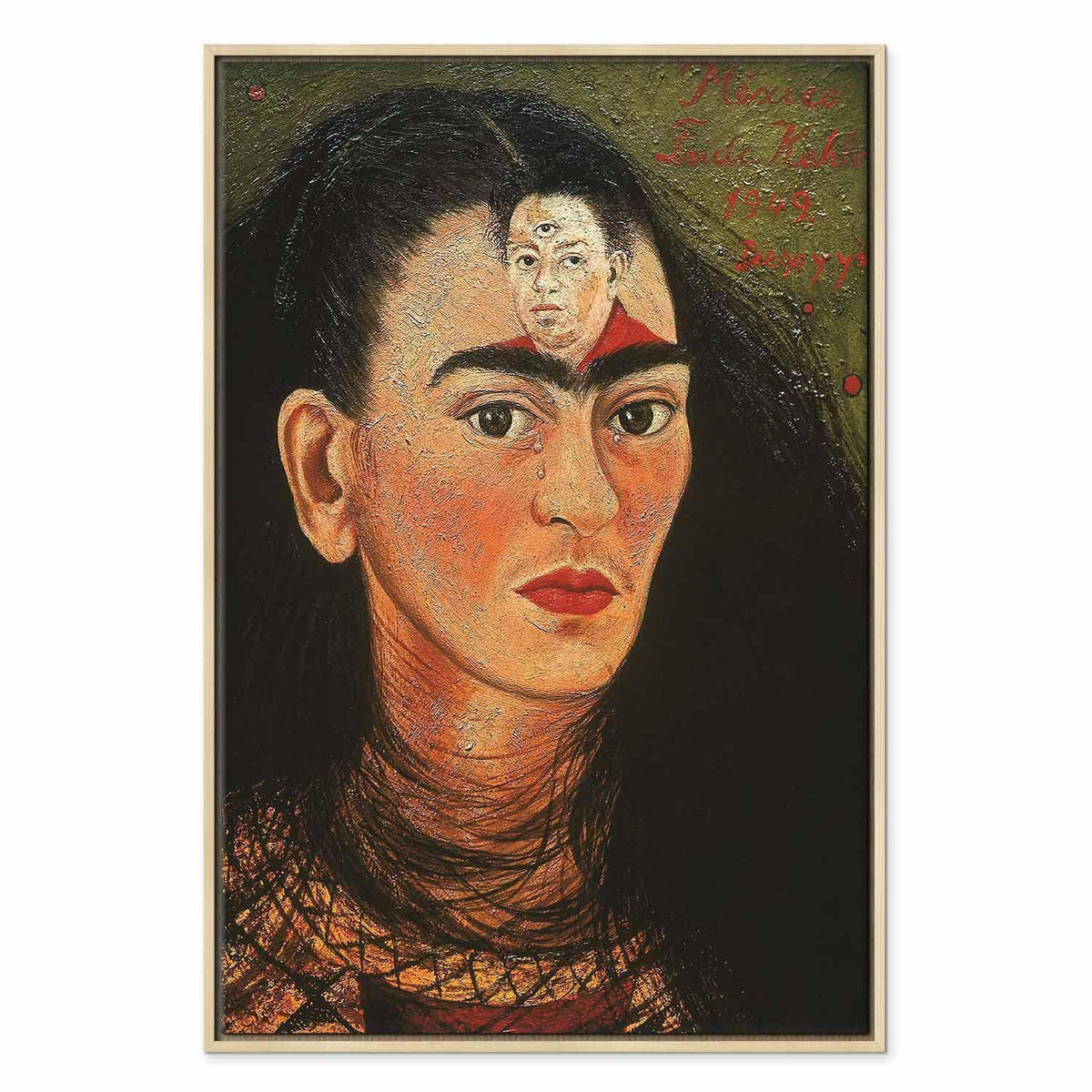Leinwandbild - Frida Kahlo – Diego and I