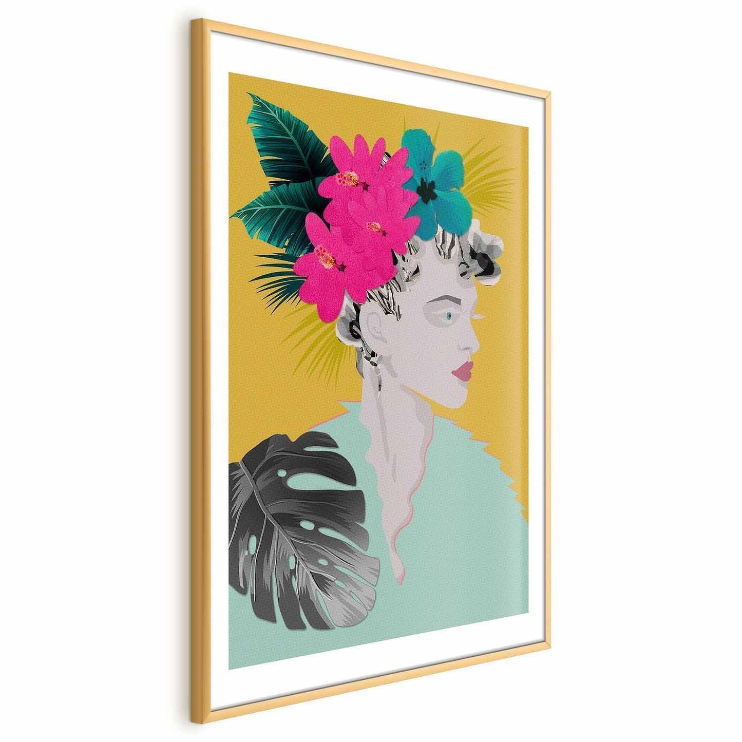 Poster - Flowers in the Hair Artgeist