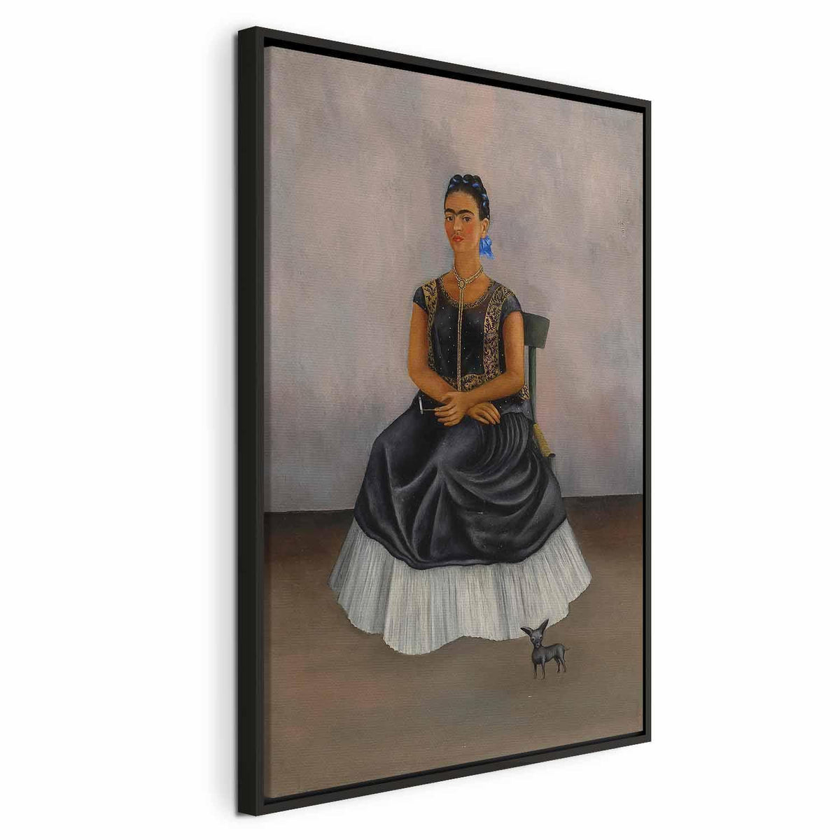 Leinwandbild - Frida Kahlo – Itzcuintli Dog with Me