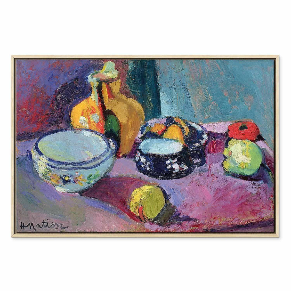 Leinwandbild - Henri Matisse – Dishes and Fruit