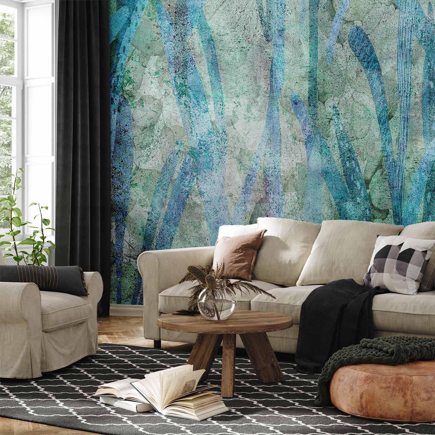 Fototapete Liquid Nature – Abstrakte Natur als Wandkunst