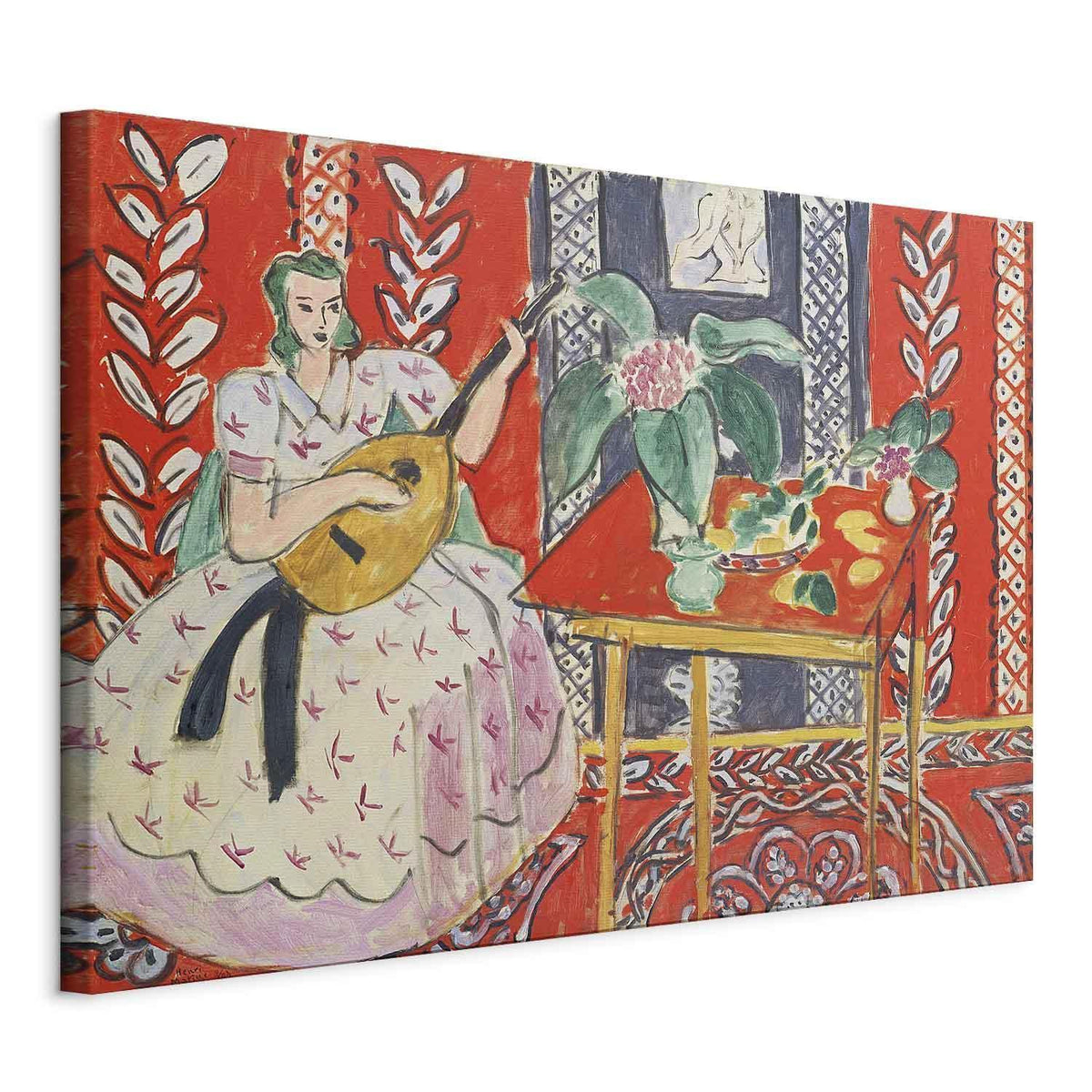 Leinwandbild - Henri Matisse – The Lute