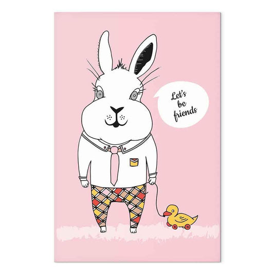 Leinwandbild - Rabbit's Friend (1 Part) Vertical