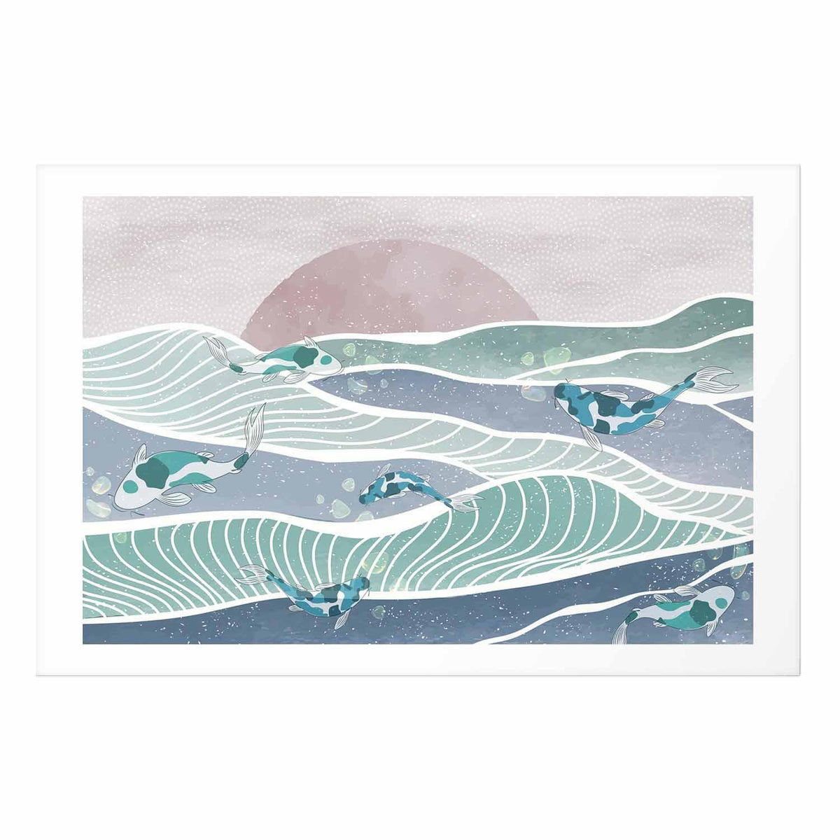 Poster - Fish on the Waves