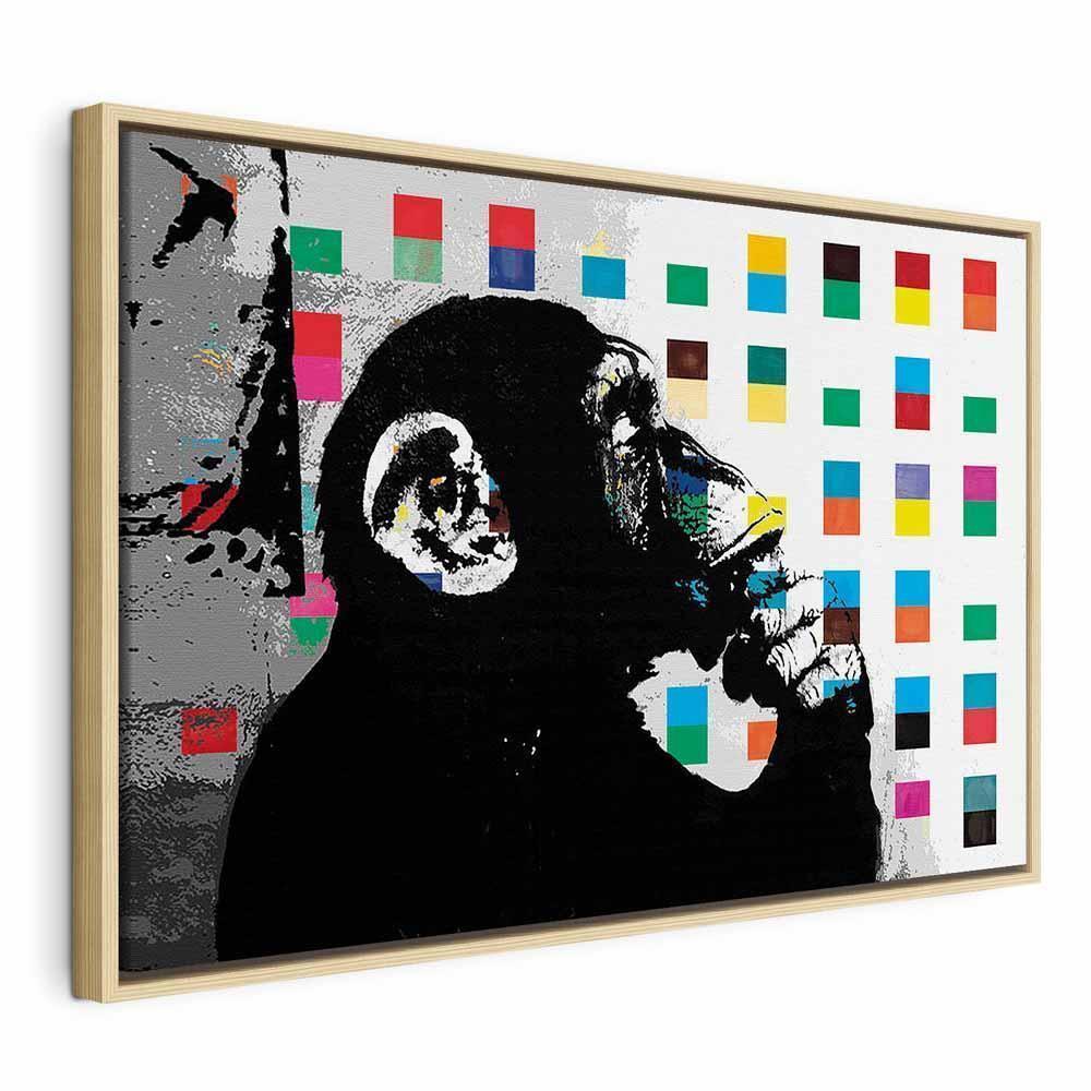 Leinwandbild - Banksy The Thinker Monkey