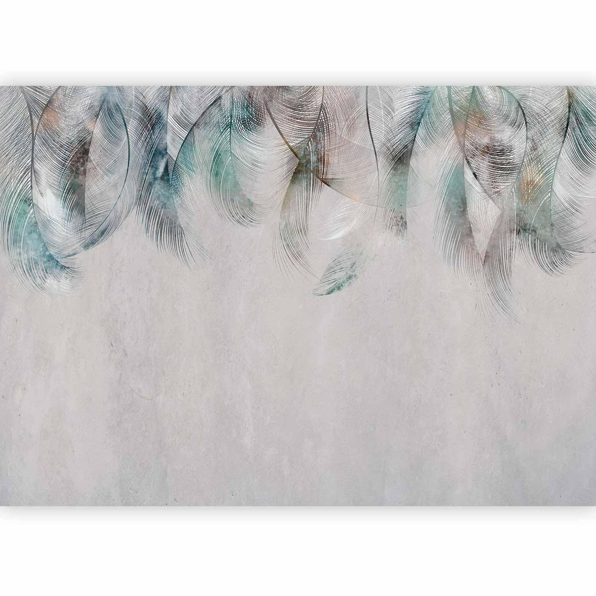 Fototapete - Colourful Feathers