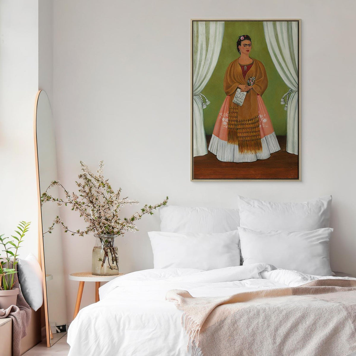 Leinwandbild - Frida Kahlo – Self-Portrait Dedicated to Leon Trotsky