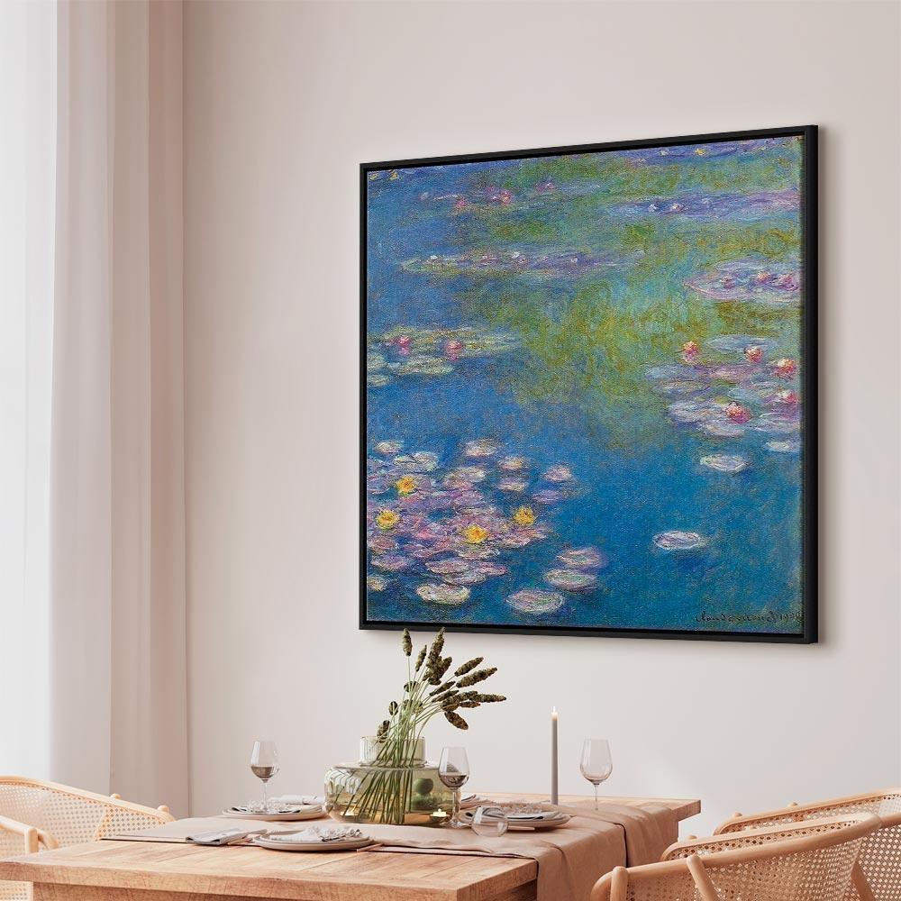 Leinwandbild - Claude Monet – Water lilies in Giverny