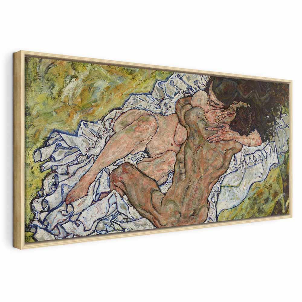 Leinwandbild - Egon Schiele – The Embrace (Lovers II)
