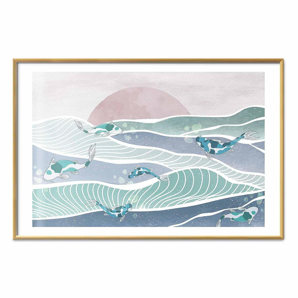 Poster - Fish on the Waves