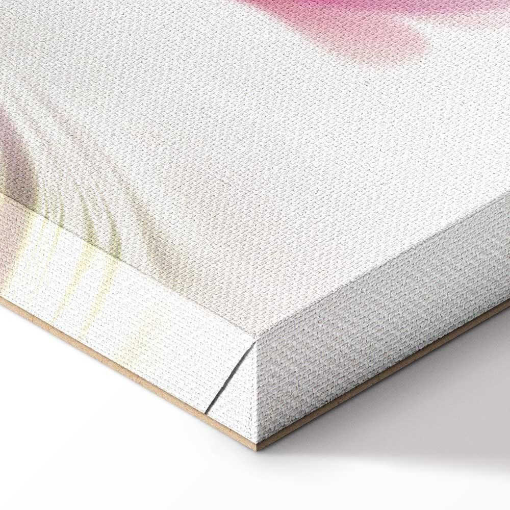 Leinwandbild Magnolien über Wasser – 5-teilig Panorama Rosa