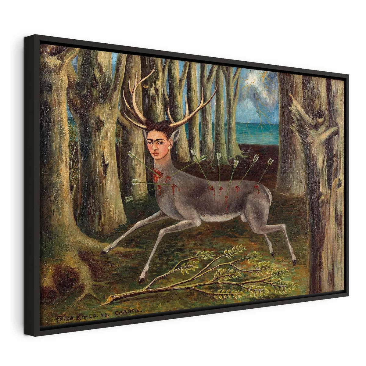 Leinwandbild - Frida Kahlo – The Wounded Deer