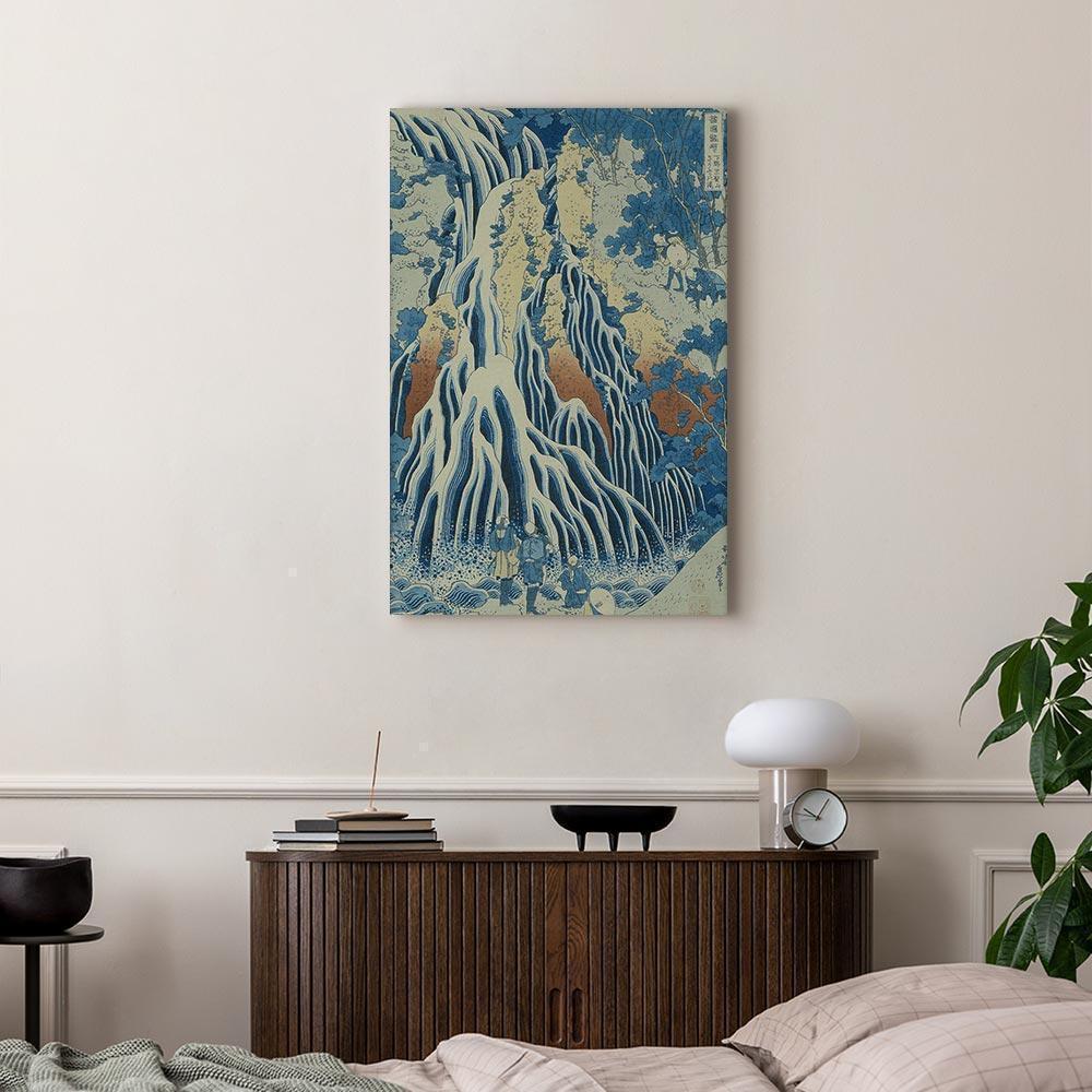 Leinwandbild - Hokusai Katsushika – Kirifuri Fall on Kurokami Mount