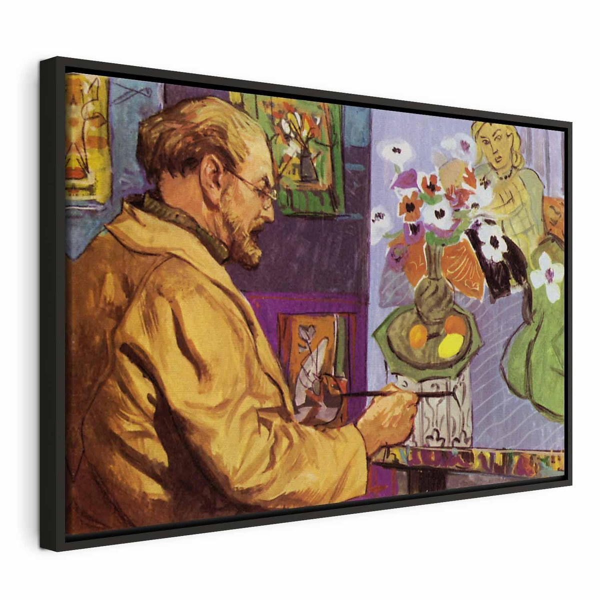 Leinwandbild - Painting by Henri Matisse (colour lithograph)
