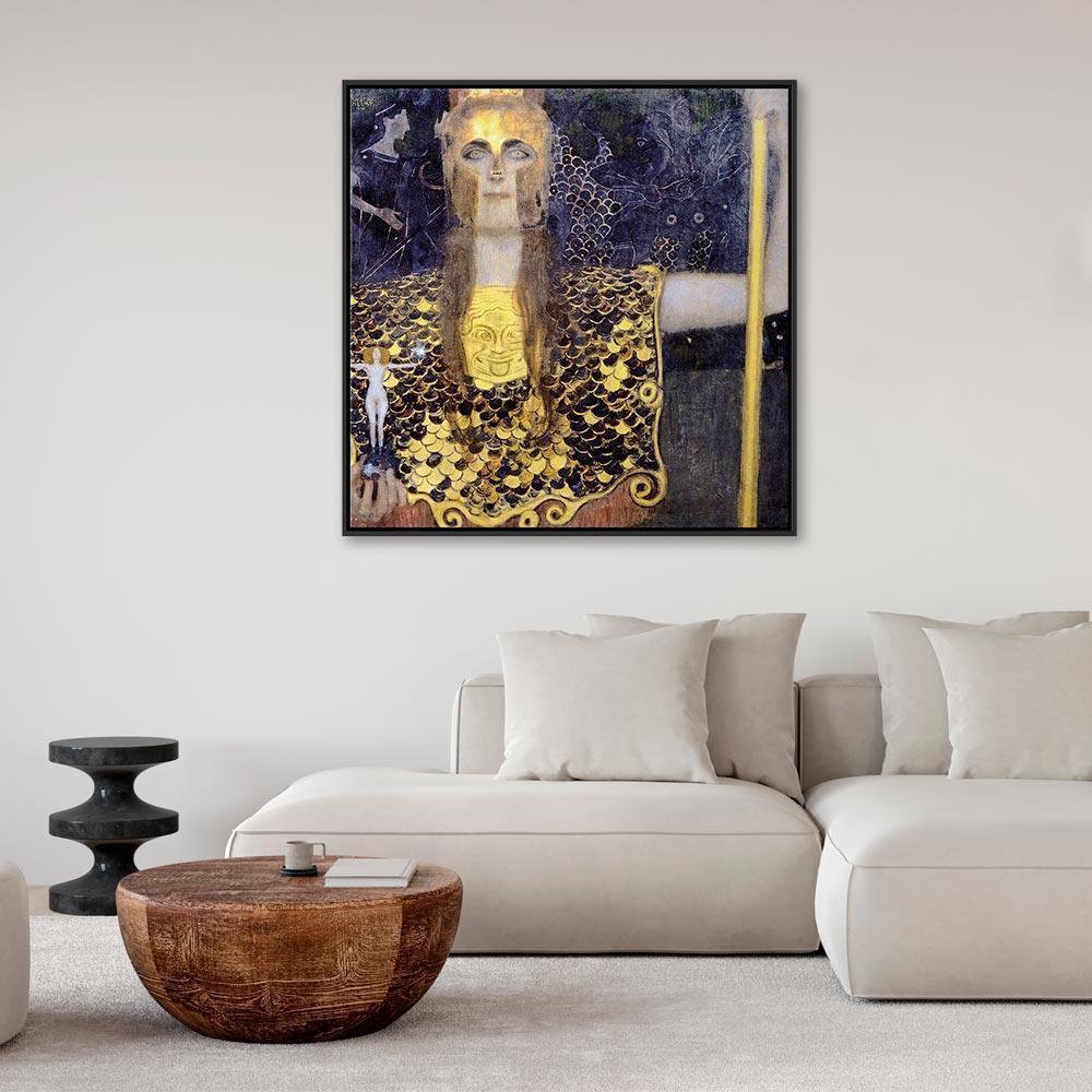 Leinwandbild - Gustav Klimt – Pallas Athene