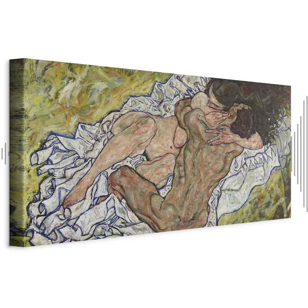 Leinwandbild - Egon Schiele – The Embrace (Lovers II)