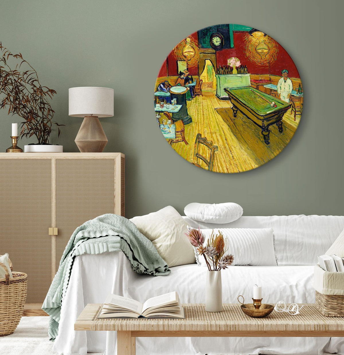 Rundes Bild - Vincent van Gogh – The Night Café