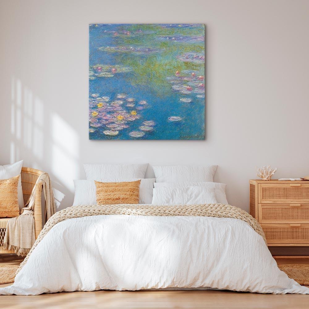 Leinwandbild - Claude Monet – Water lilies in Giverny