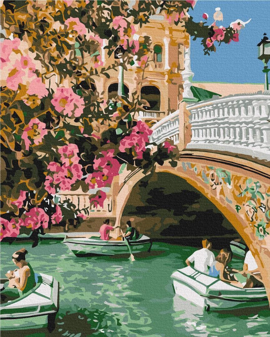 Malen nach Zahlen - Springtime Venice