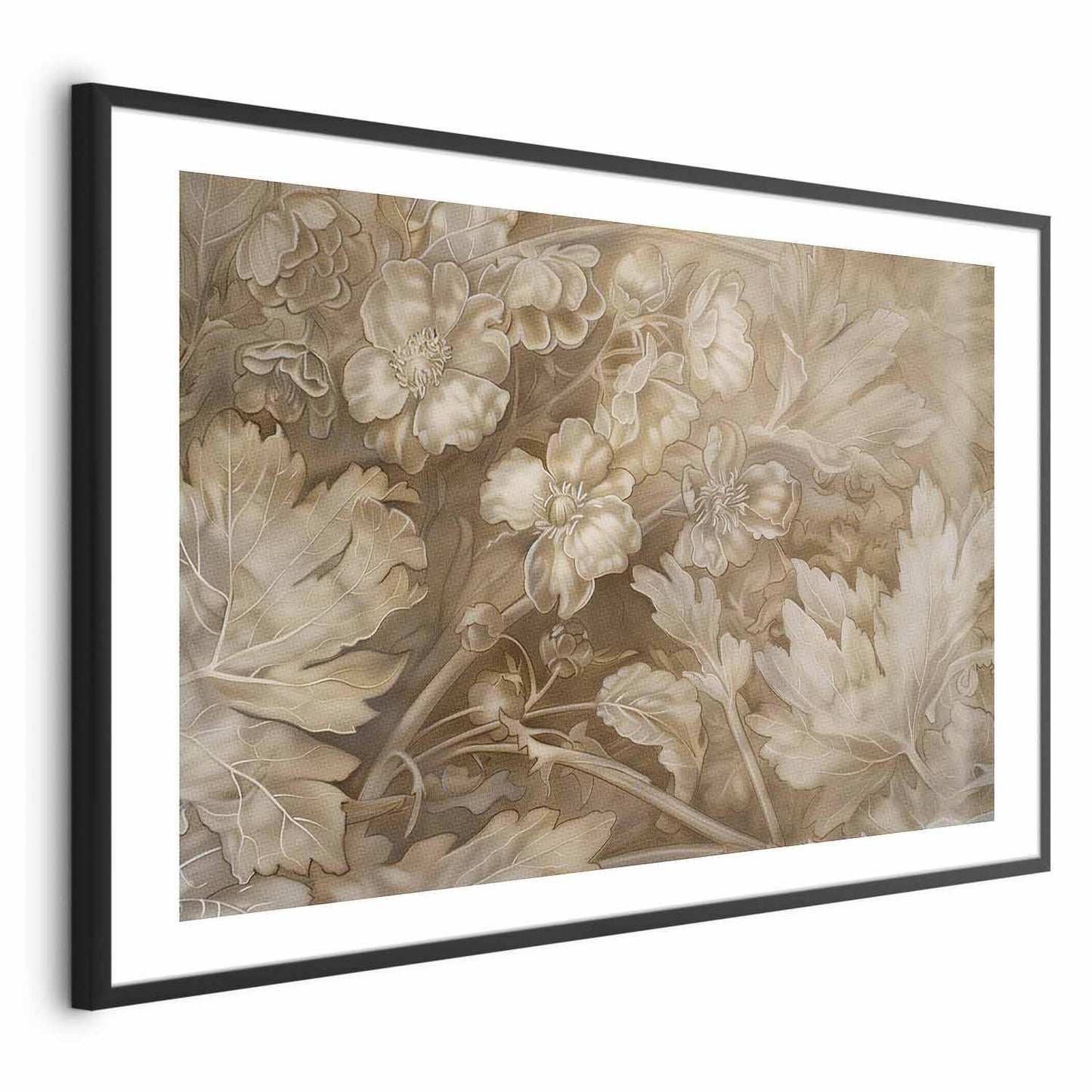 Poster - Ornamental Floral Carvings Artgeist