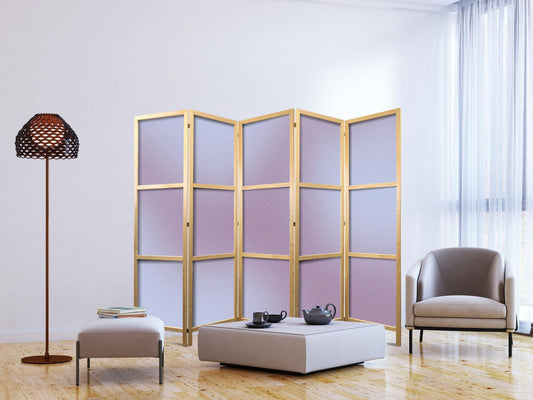 Japanischer Paravent - Complex Gradient - Gradient Composition in Nostalgic Colors