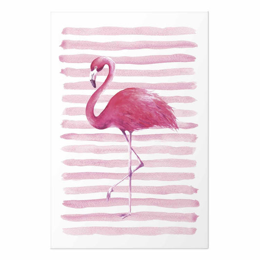 Poster - Flamingo and Stripes