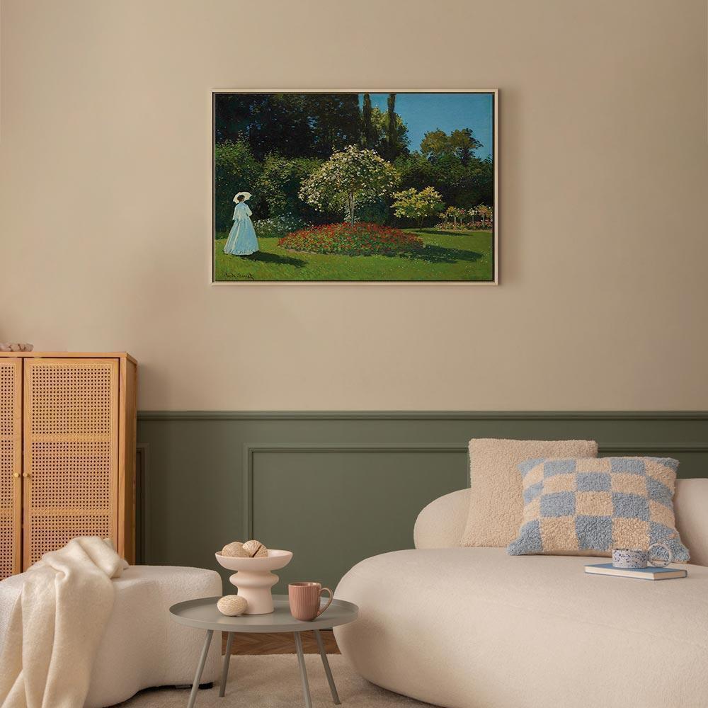 Leinwandbild - Claude Monet – Woman in the Garden