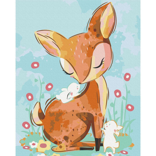 Malen nach Zahlen - Doe in the Meadow